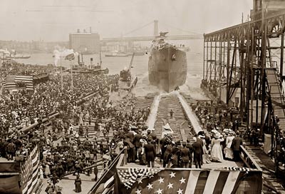 Launching of Vestal ship May 1908 New York