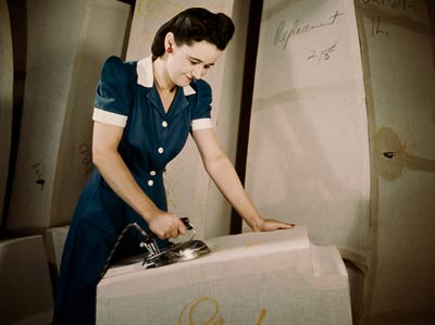 1940's lady with iron