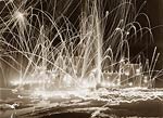 Midwinter carnival fireworks, Upper Saranac New York 1909