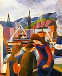Children at the Harbour August Macke