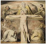 Christ nailed to the cross the third hour by William Blake