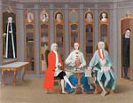 The Stenbock family in their library at Ranas