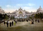 Le Chateau d'eau and plaza, Exposition Universal, 1900, Paris, F