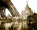 Gas Pavilion and Swedish chalet Paris Exposition, 1889