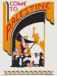 Come To Palestine vintage travel poster