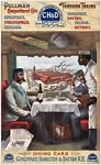 Pullman compartment cars through trains 1894 Poster