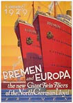 Bremen and Europa, coming 1929! Travel Poster
