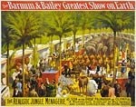 The realistic jungle menagerie Circus poster