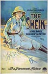 The Sheik movie poster, Agnes Ayres, Rudolph Valentino, 1921