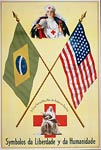 Symbolos da liberdade y da humanidade WWI Poster