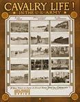 Cavalry life In the U.S. Army WWI Poster