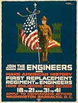 Join the engineers and make American history WWI Poster