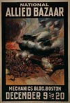 Allied tank, trenches, airplanes Poster