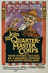 Quartermaster Corps Uncle Sam US War Poster
