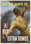 Man throwing grenade American WWII Poster