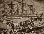 Balaklava harbour, the cattle pier 1855 Crimean War